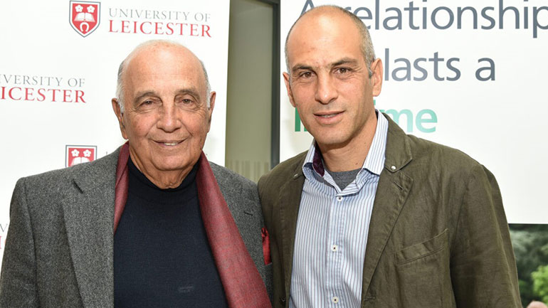 Jimmy Mayer and his son, David