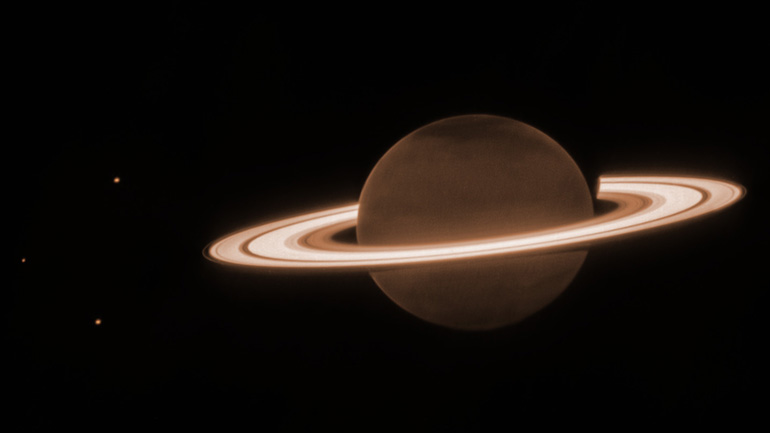 Credit: NASA, ESA, CSA, STScI, M. Tiscareno (SETI Institute), M. Hedman (University of Idaho), M. El Moutamid (Cornell University), M. Showalter (SETI Institute), L. Fletcher (University of Leicester), H. Hammel (AURA); image processing by J. DePasquale (STScI). 
