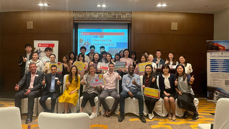 Delegates from University of Leicester meet with prospective students in Beijing, China