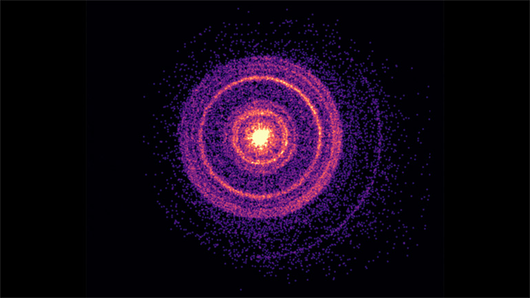 Swift-XRT image of the "BOAT" -- GRB 221009A -- which was the brightest burst of gamma-rays ever seen; possibly the brightest in the history of human civilisation. CREDIT: NASA/Swift/A. Beardmore (University of Leicester)
