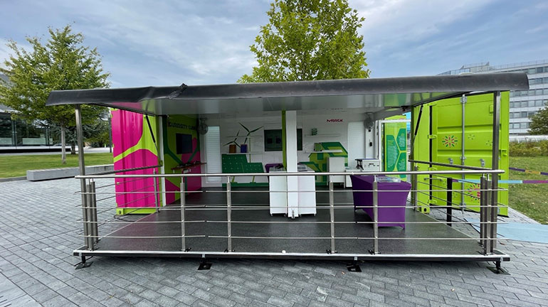 The Curiosity Cube or mobile laboratory which will be travelling to schools