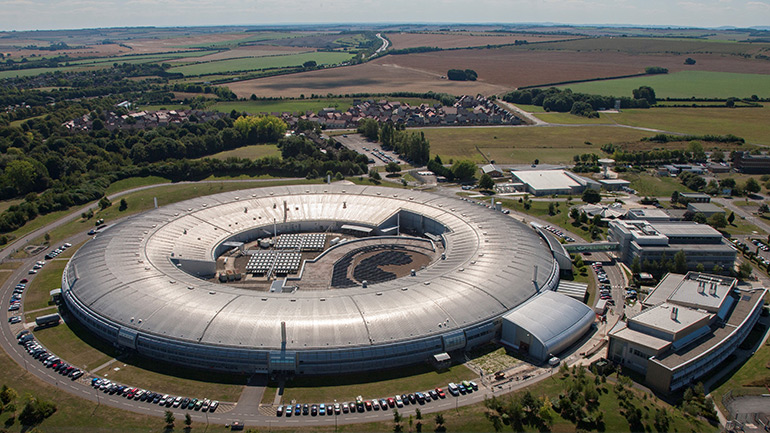 Diamond Light Source Aerial View . Copyright of Diamond Light Source Ltd
