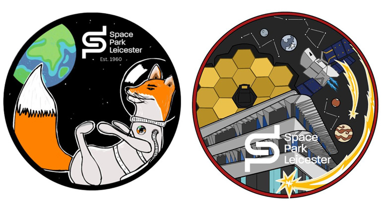 The winning patches by Hannah Hilton-Tapp (left) and Pippa Holmes (right).
