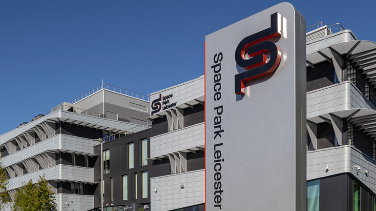 Exterior of Space Park Leicester.