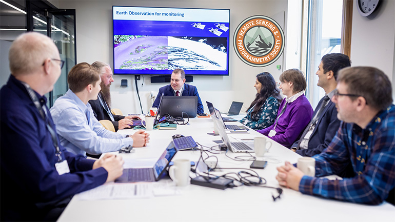 The Remote Sensing and Photogrammetry Society meets at Space Park Leicester.