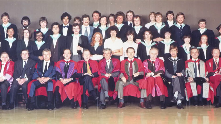Cover image for Medical School 50th anniversary video.
