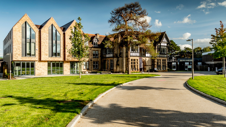 exterior of the school of business