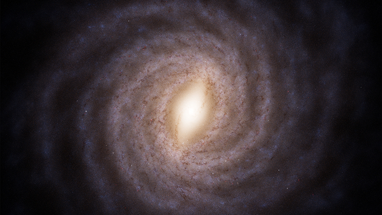 A new artist impression of our galaxy, the Milky Way, based on data from ESA’s Gaia space telescope. Credit: ESA/Gaia/DPAC, Stefan Payne-Wardenaar CC BY-SA 3.0 IGO or ESA standard License