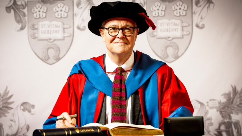 Sir Patrick Vallance following graduation