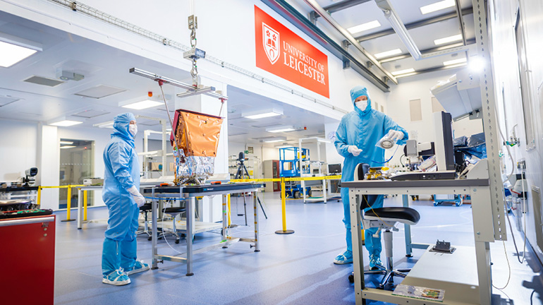 The Soft X ray Imager inside the Space Park Leicester clean room before integration with the SMILE spacecraft.