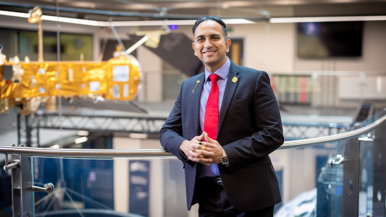 Vinay Patel, Space Park Leicester Head of Commercial and Innovation.
