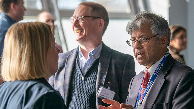 A business engagement event at the University of Leicester.