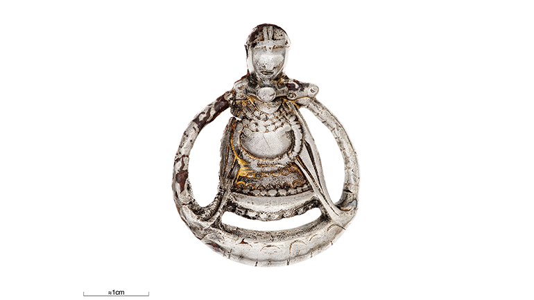 A pendant showing the only Viking Age depiction of a pregnant body.
