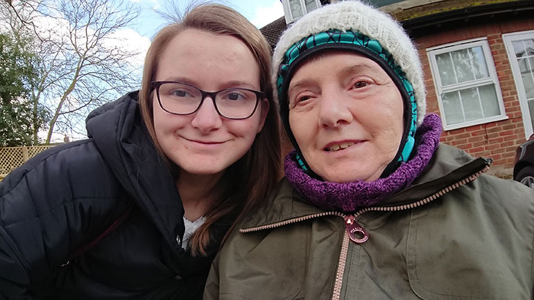 Gemma Harverson and her mum, Hilary