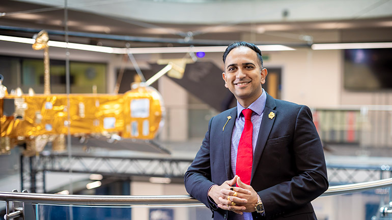 Vinay Patel, Head of Commercial and Innovation at Space Park Leicester.