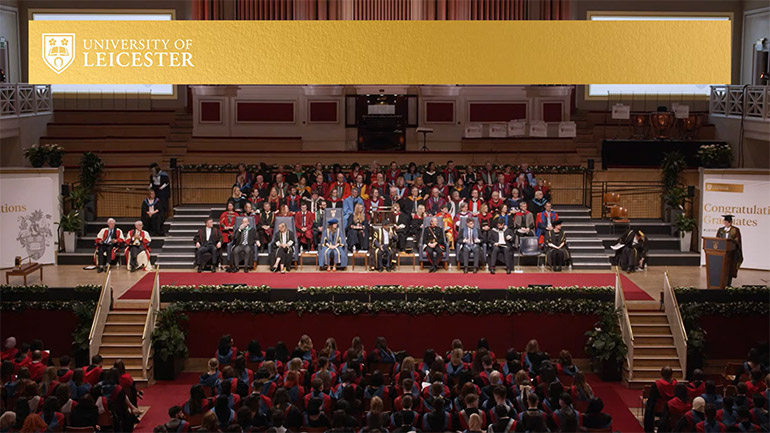 Video of David Cousins's graduation ceremony.