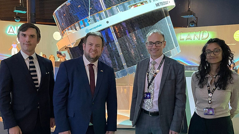 Stephen Doughty MP at the National Space Centre.