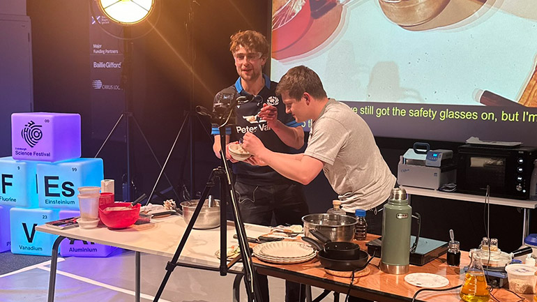 (L-R) Peter & Josh - Science of Scottish Food and Drink.