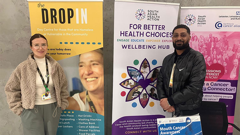 Stallholders at the health inequalities event