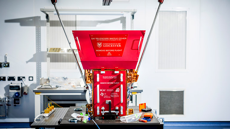 The SMILE SXI telescope was the first instrument to be delivered using facilities at Space Park Leicester.