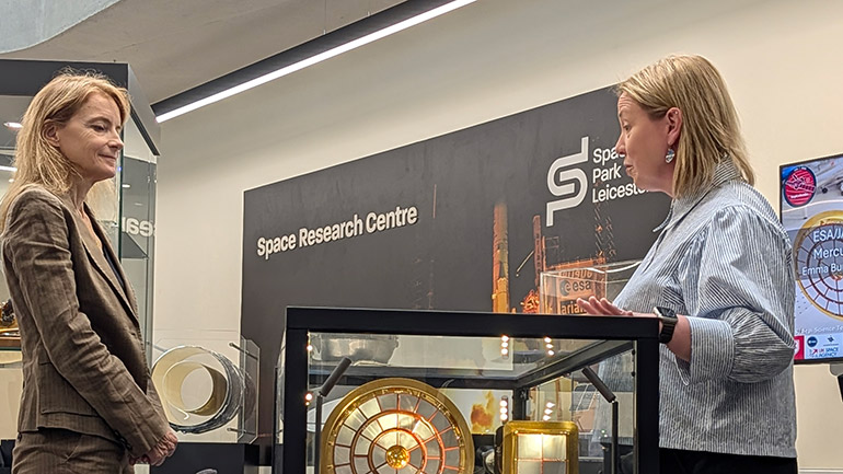 Space Minister Liz Lloyd speaks with Professor Emma Bunce about the BepiColombo mission.