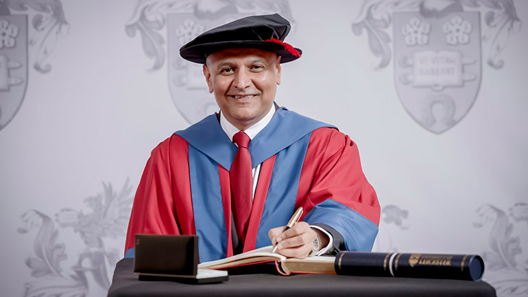 Dr Nik Kotecha OBE DL, the University of Leicester's new Pro-Chancellor (Enterprise).