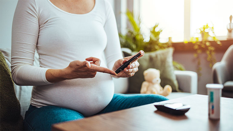 Pregnant diabetic