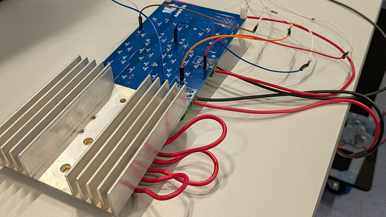 Testing power management development board.
