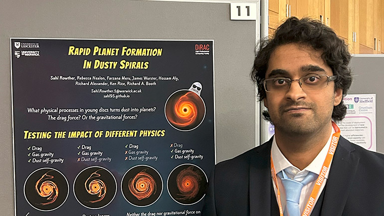 Dr Sahl Rowther from the University’s School of Physics and Astronomy.
