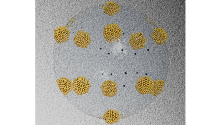 Illustrative projection of a 3-D Thomson configuration onto a substrate. 