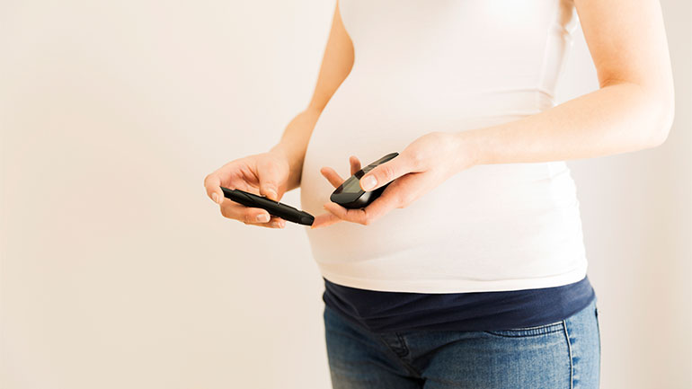 diabetic and pregnant lady
