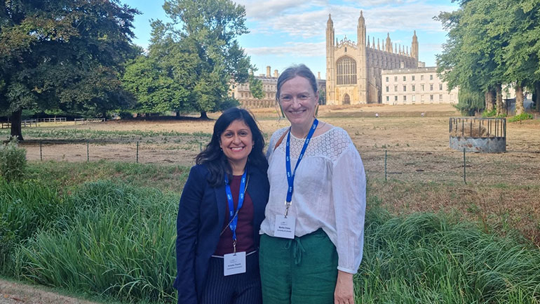 Dr Anisha Thanki (left) and Professor Martha Clokie