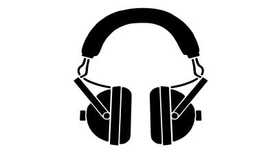 Illustration of some headphones.