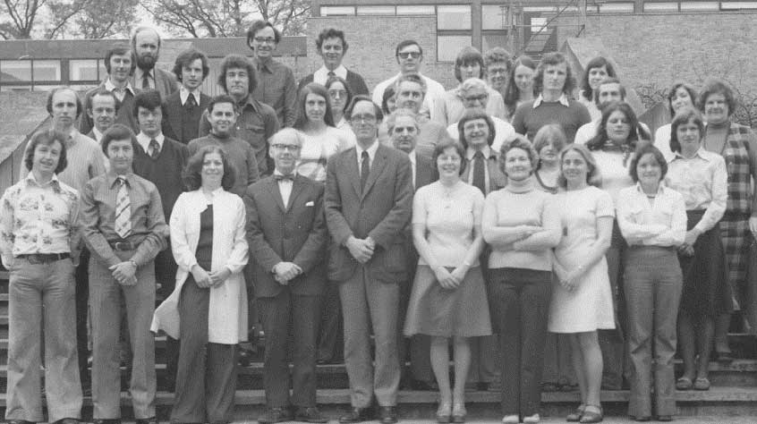 The Biochemistry Department in 1974. (photo: Chris Willmott)