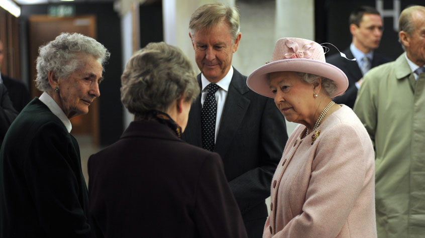 Her Majesty The Queen speaking with people