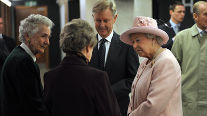 Her Majesty Queen Elizabeth II visiting the University of Leicester