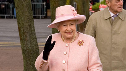 Her Majesty Queen Elizabeth II visiting the University of Leicester