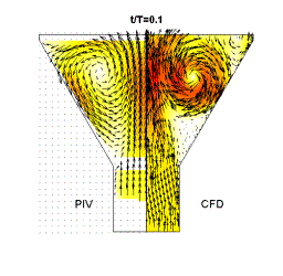 Animation of CFD/PIV comparison