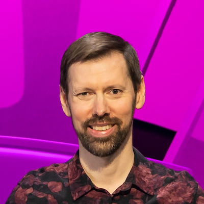 Image of Paul McMillan on the set of Only Connect