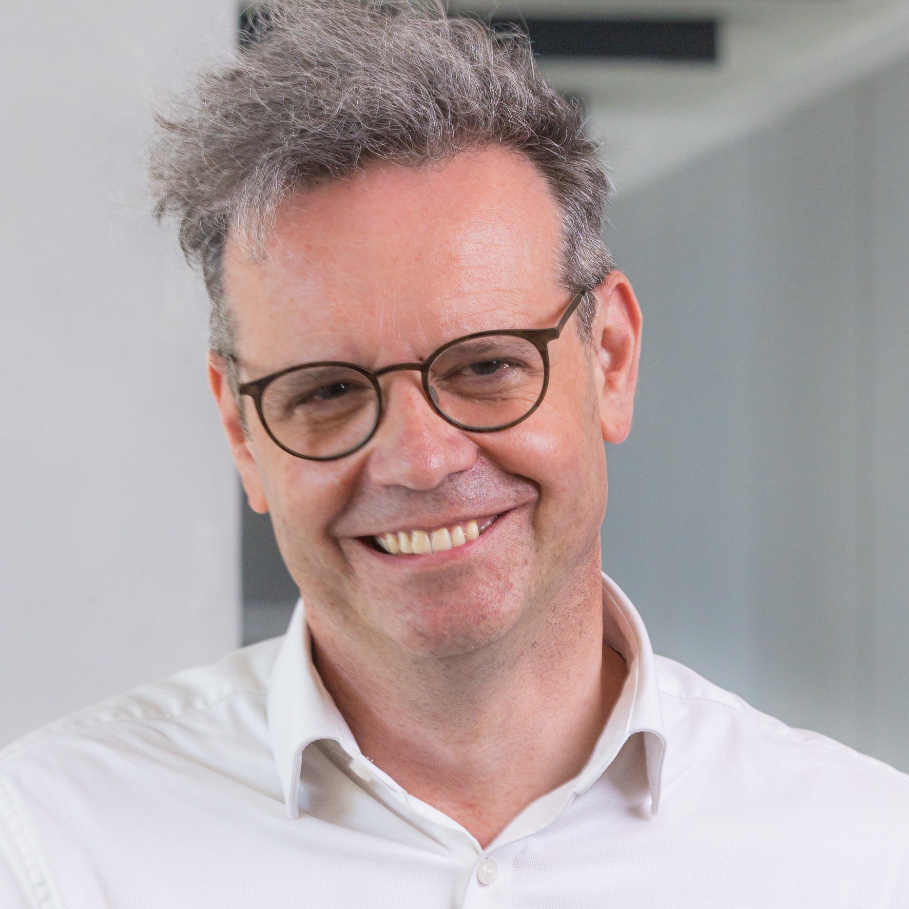 Photograph of Professor Ross Parry looking at camera smiling