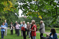 tour guide with group