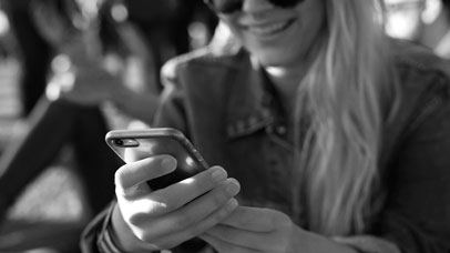 Woman on phone