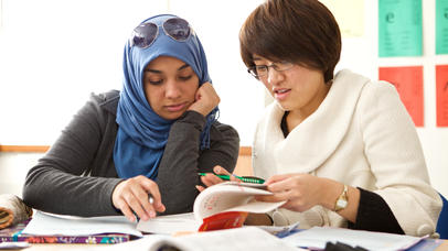 English Language Students Studying
