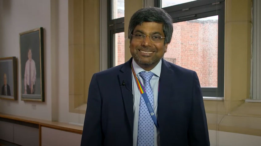 Nishan Canagarajah smiling at the camera