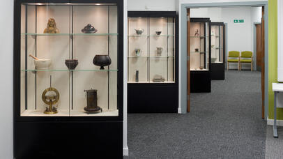 Museum display cases