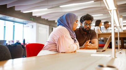 Students studying 