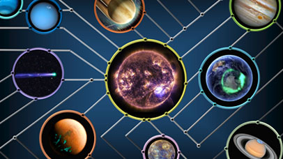 Grid of globes