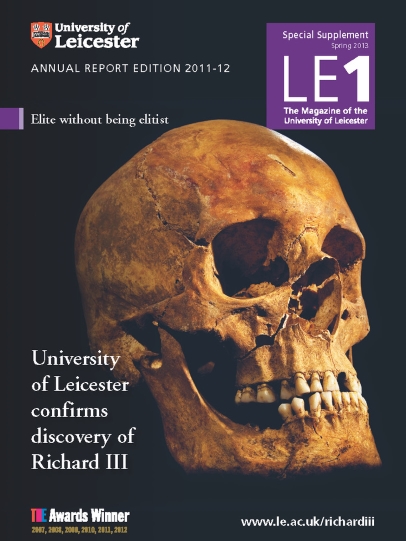 Cover of University of Leicester Annual Report Edition 2011-2012. (Acc2024/16 Marketing material)