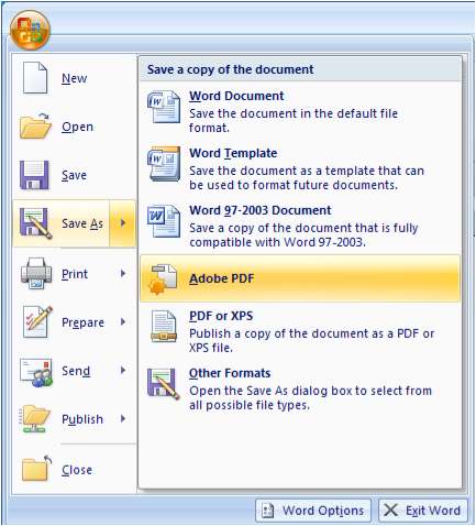 How to save a PDF