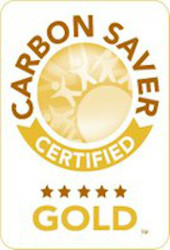 gold certified carbon saver badge